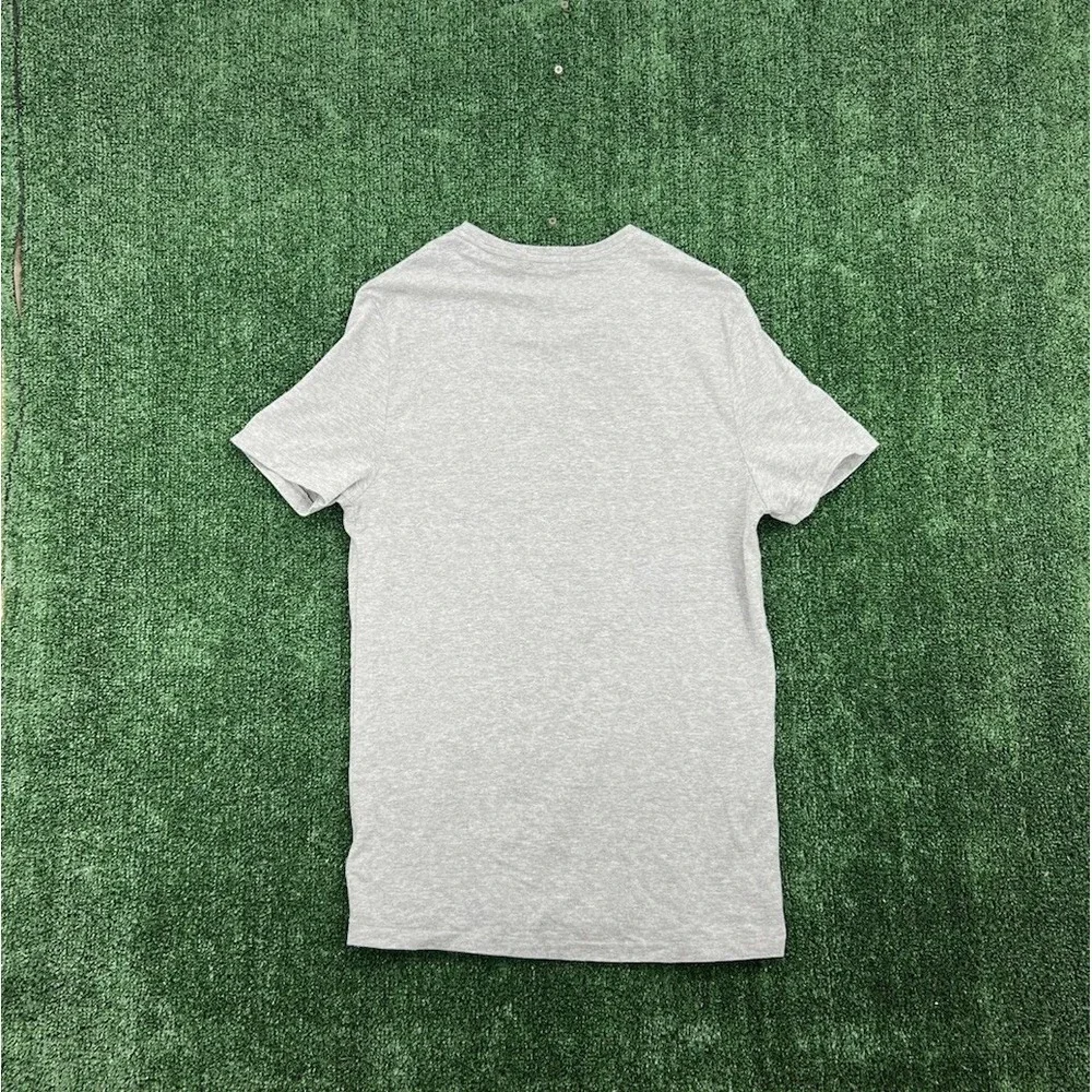 Men's Polo Ralph Lauren Polo Bear Shirt Large Gray Fishing Graphic Tee Slim Fit